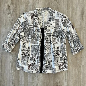 Womens Coral Bay Jacket/Tank Blouse - 1X